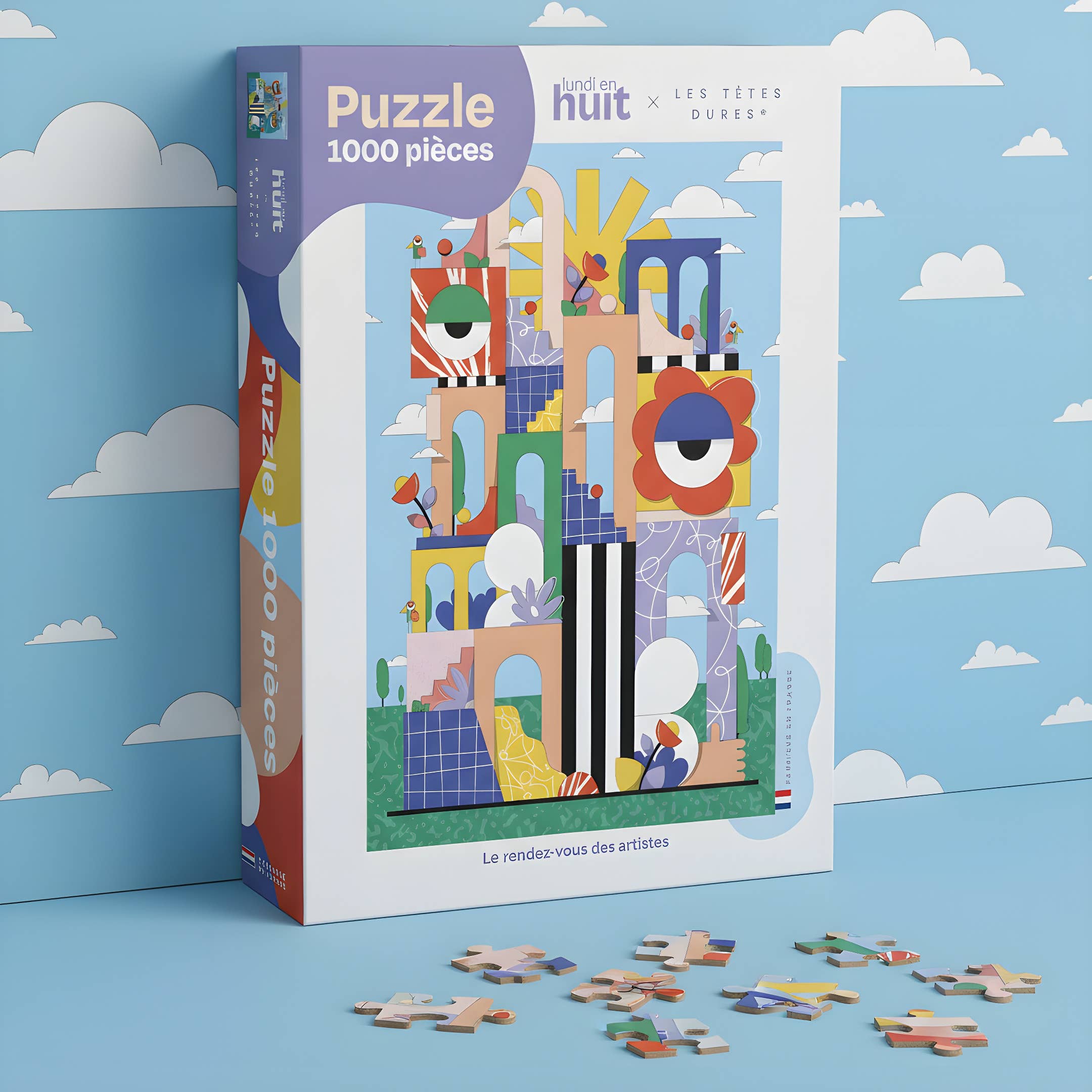 Lundi en Huit - Wholesale Puzzle - Adult - 1000-piece Puzzle | The Hard Heads0