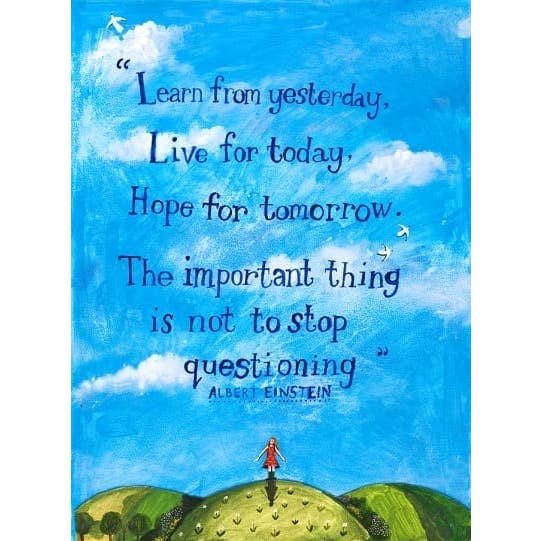 Driftwood Designs – wholesale Everyday greeting card – Learn from Yesterday Greetings Card