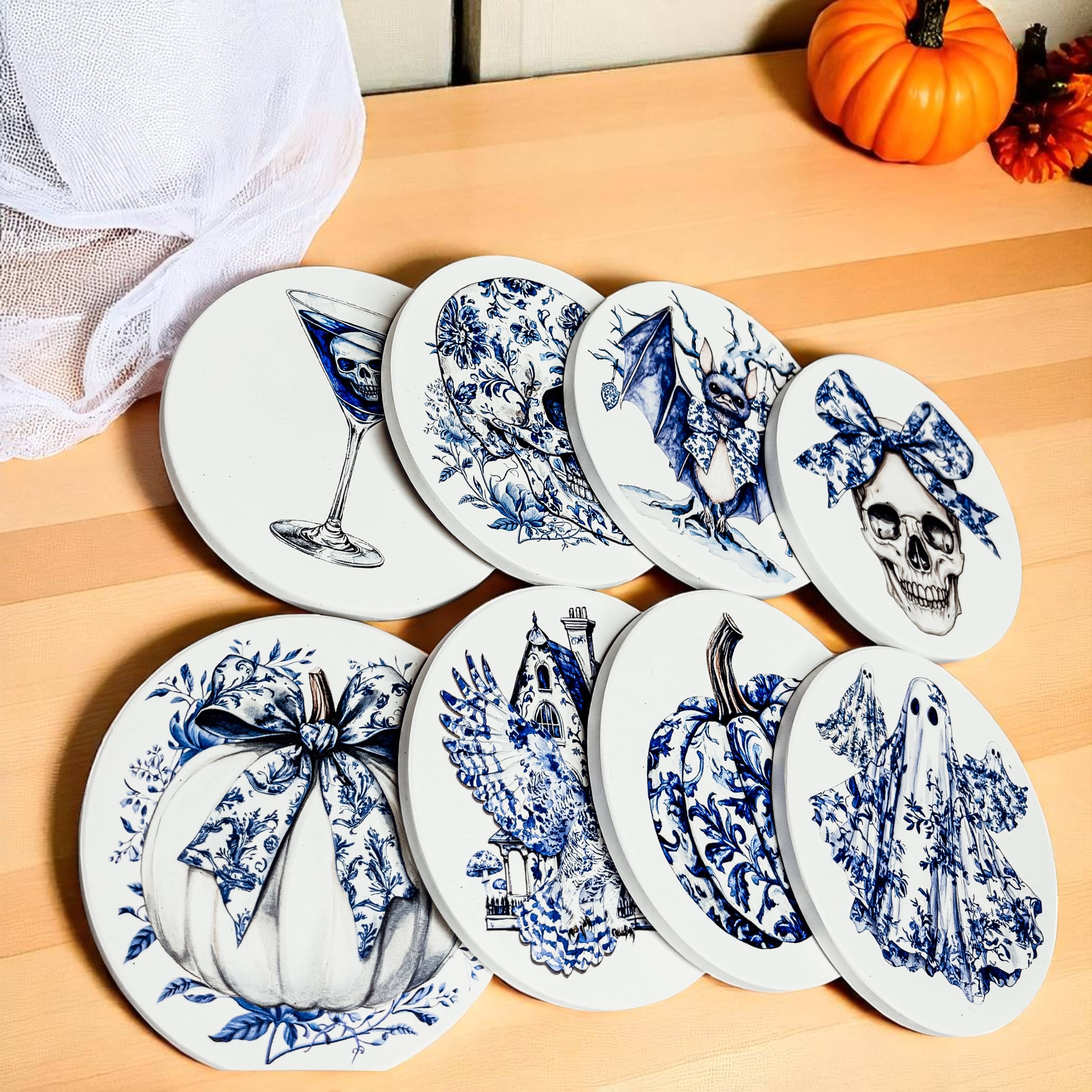 Gia Roma - Wholesale Onderzetters - Chinoiserie Halloween Onderzetters, Luxe Herfst Huisdecoraties19