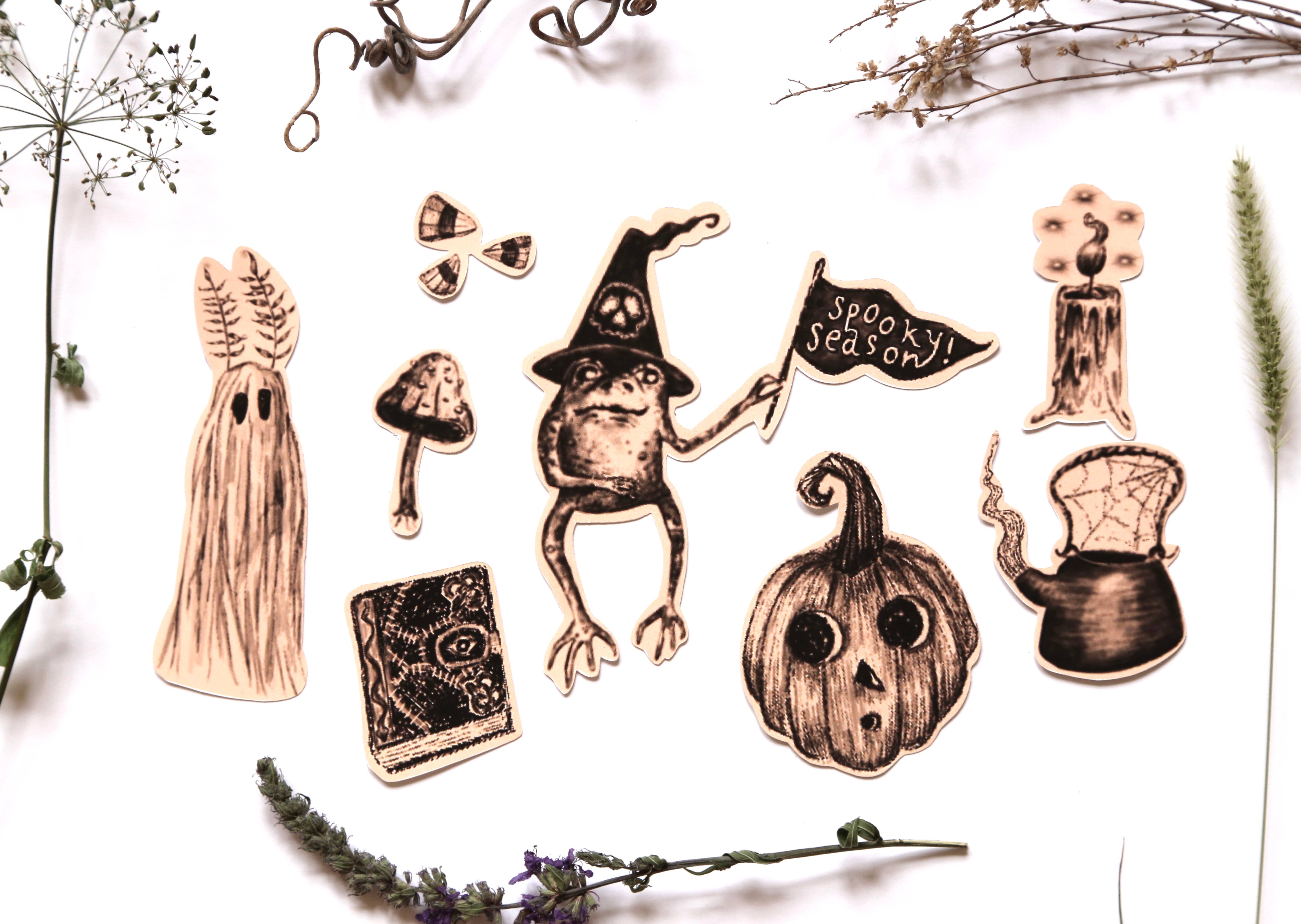 ScreamPrintShop – Großhandel Aufkleber – Gruselige Jahreszeit Aufkleberpaket1