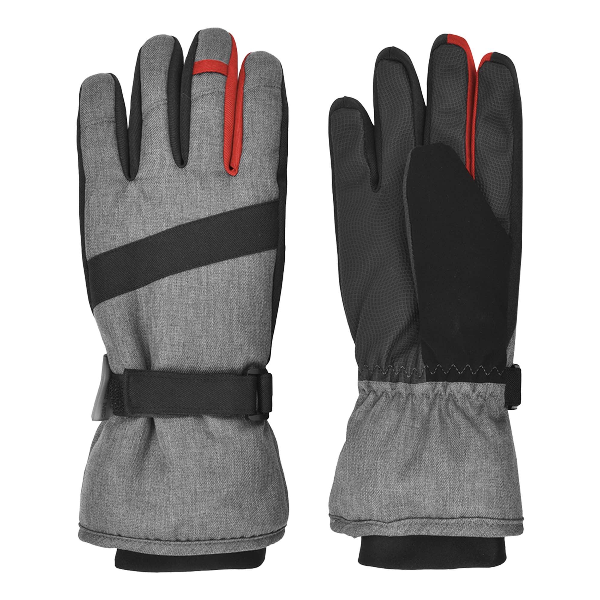 Grand Sierra - Wholesale Gloves - Kids - Boys Heathered Snowboard Glove w. Thinsulate1