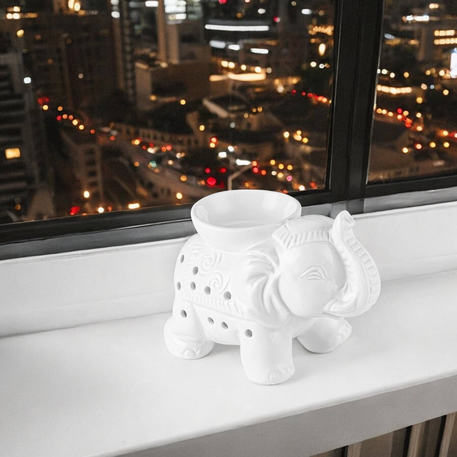 Zen'Arôme - Wholesale Oil Warmer - Tandor white ceramic wax warmer for scented melts10