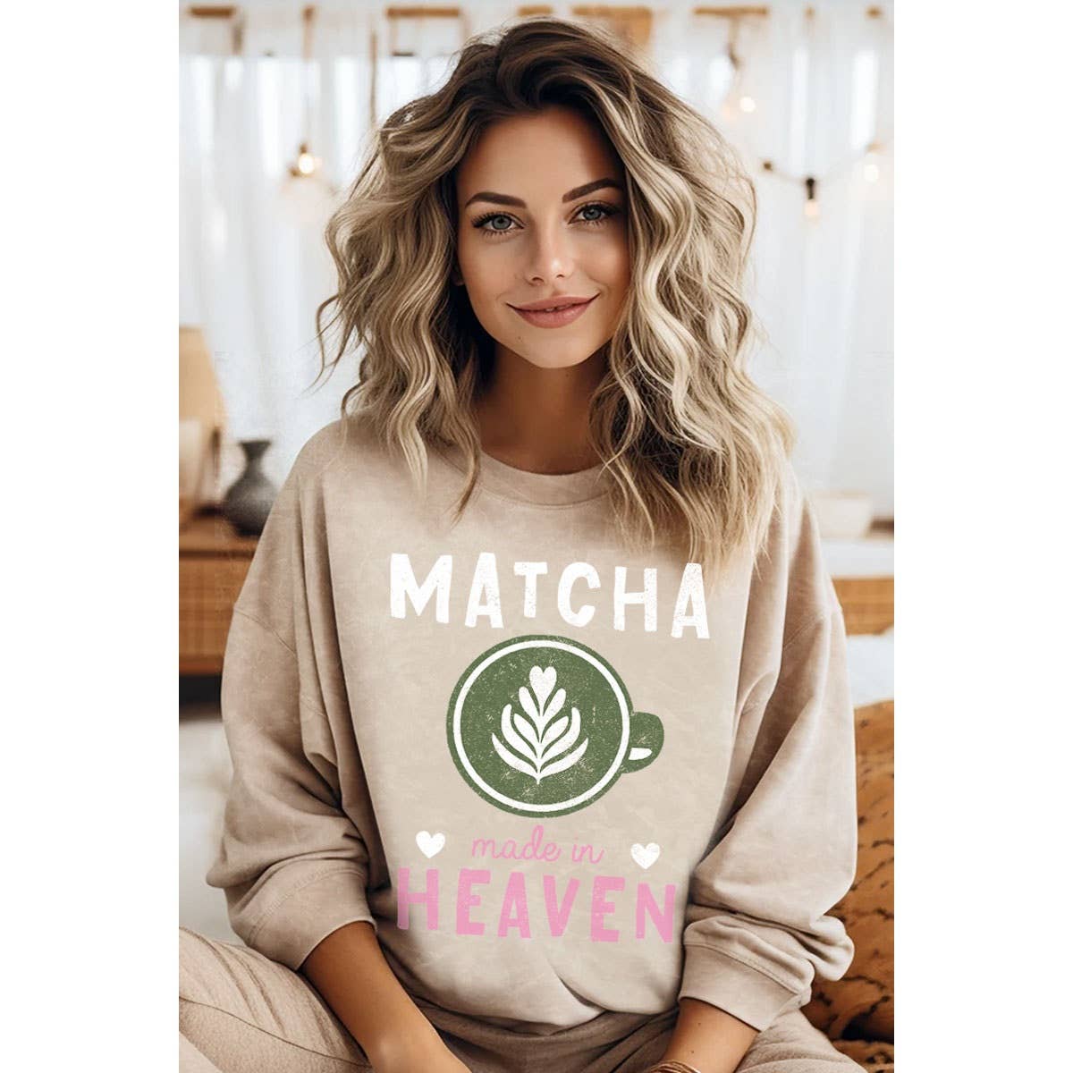 HRTandLUV - Wholesale Sweatshirt - Women's - MATCHA MINERAL GRAPHIC SWEATWHIRTS5