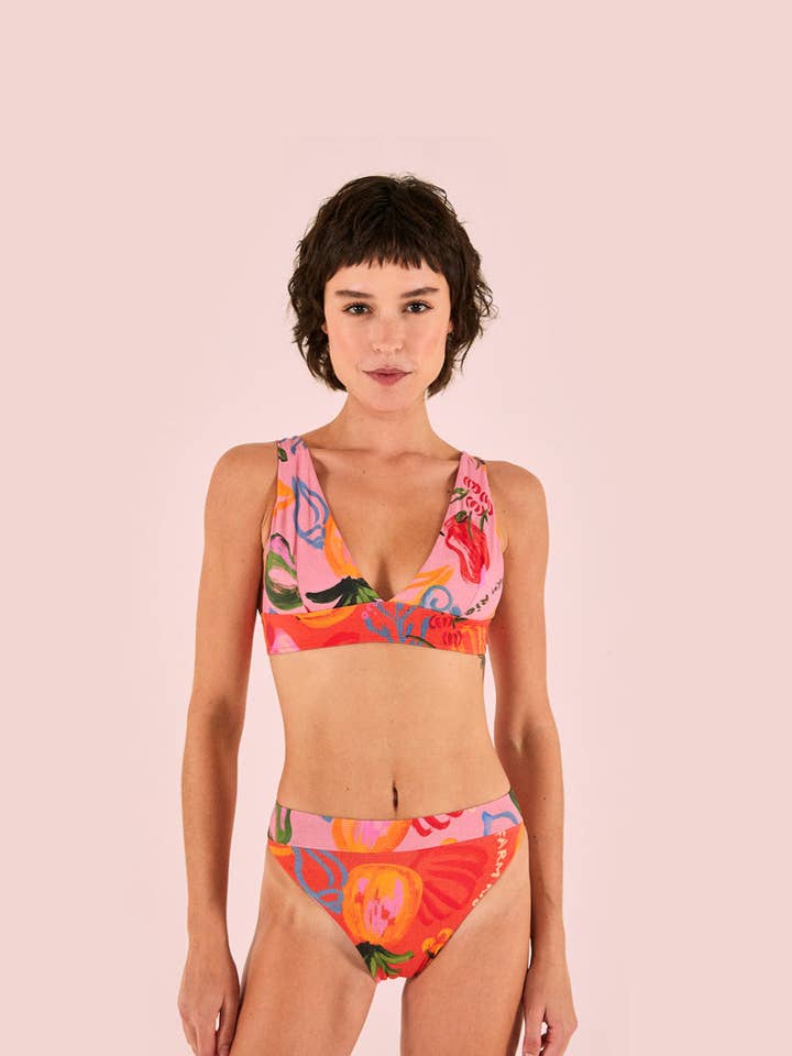 Slip bikini Sea of Fruits + FARM per la vendita all'ingrosso da parte di pantys