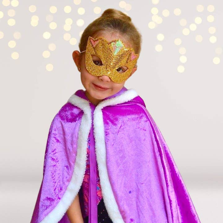 Chicky Chicky Bling Bling - Venta al por mayor Disfraz - Niños - Máscara dorada para niños, máscara de pájaro dorado, animal dorado