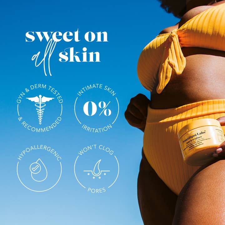 Sweetspot Labs - Wholesale Body Scrub/Exfoliant - Buff & Brighten AHA/BHA Bikini & Body Exfoliating Pads- 50ct