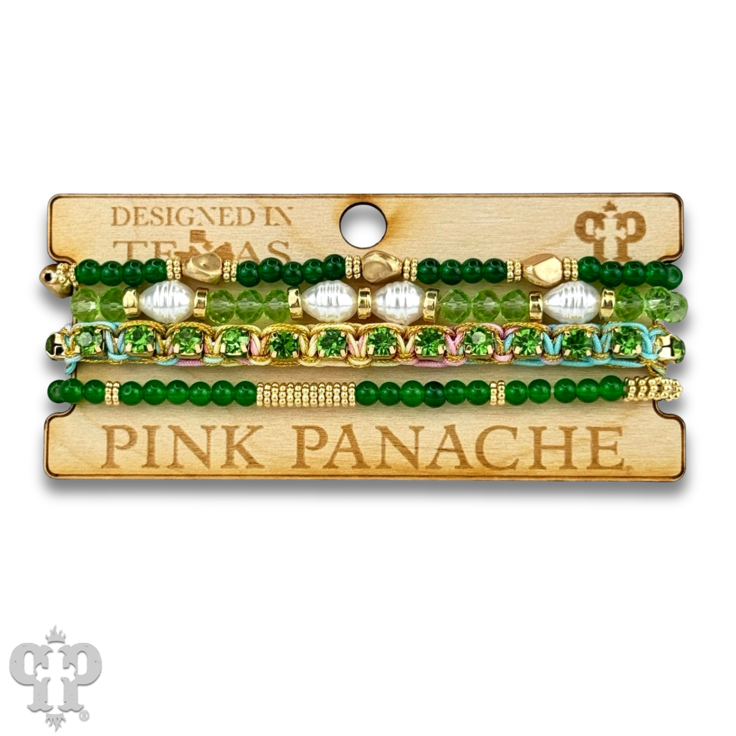 Pink Panache Brands - Wholesale Jewelry Set - Rhinestone slide and variety bead bracelet set, curvy fit3