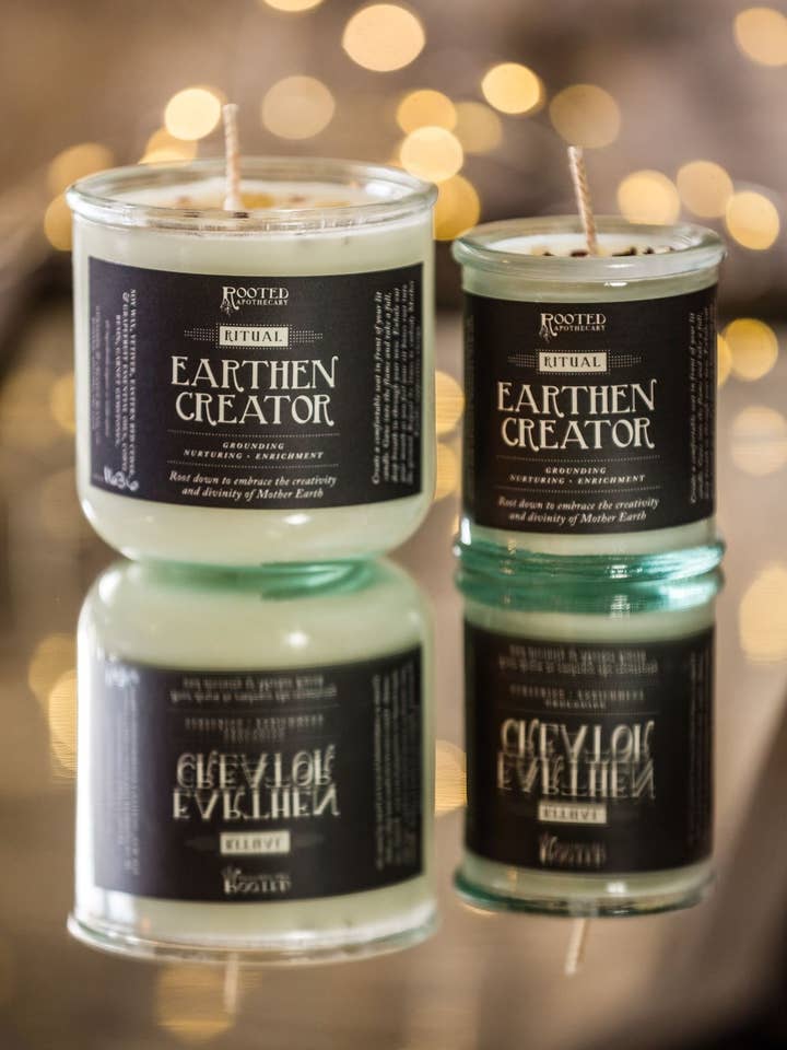 Earthen Creator Ritual Candle for wholesale by Rooted Apothecary