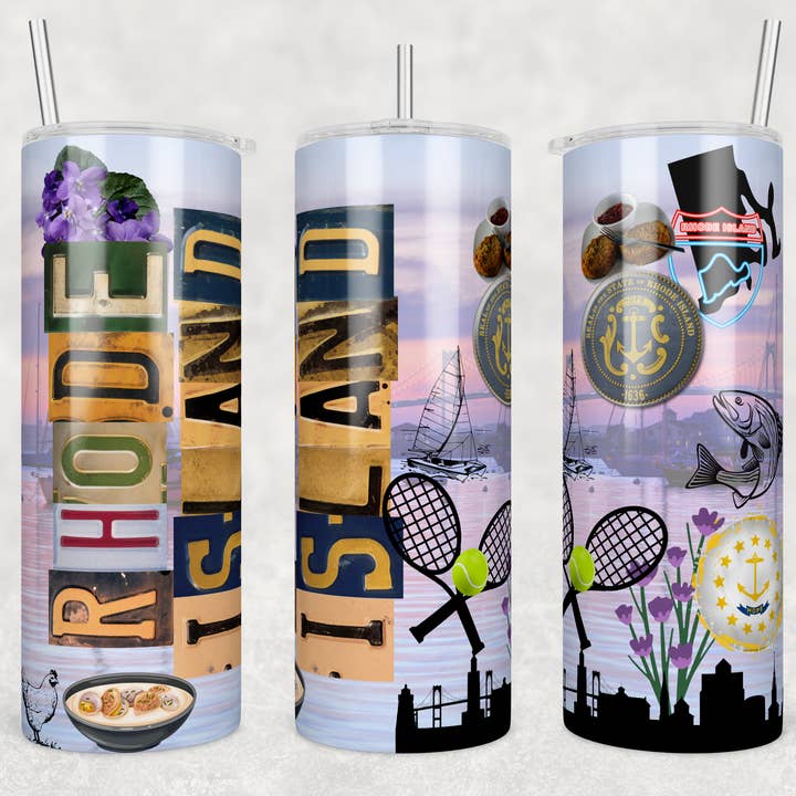 État de Rhode Island | Gobelet pour la vente par Designs by Robyn