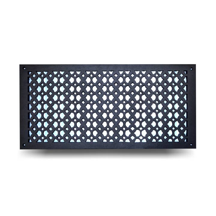 Cast Aluminum Air Return Grill 10" x 22" for wholesale by PRIMA DECORATIVE HARDWARE INC