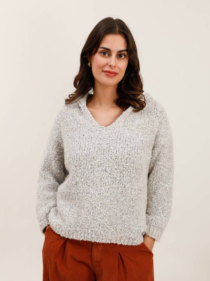 la maison des fibres naturelles - Wholesale Knit Sweater - Women's - Hoodie 1598 62% acrylic 18% wool 16% viscose 4% alpaca2