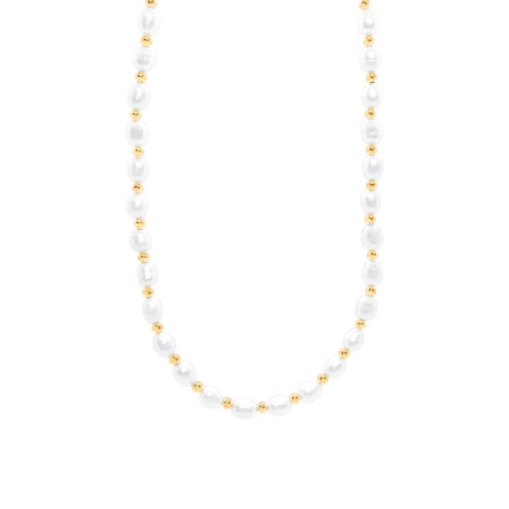 Zoey Pearl Necklace - Gold for wholesale by DAYLO