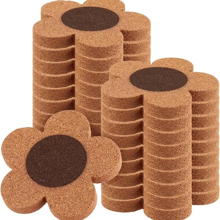 Weavey Studio - Wholesale Coasters - Weavey Studio, Flower cork coaster drinkware, beer can glass2