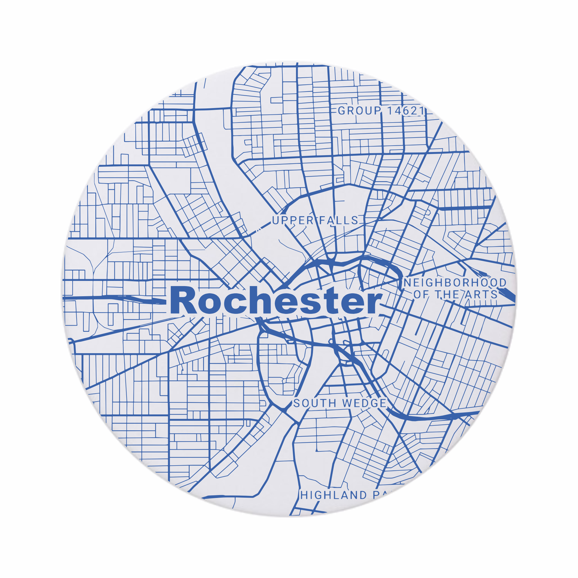Blue Ridge Mountain Gifts - Wholesale Coasters - Rochester NY - Ceramic Map Coasters - Any Color1