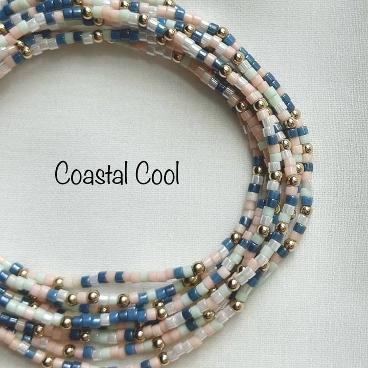 Back Bay Bead Company - Wholesale Beaded Bracelet - Stretchy Seed Bead Bracelets Gold Fill Gifts for Her Jewelry