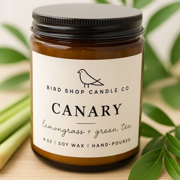 Bird Shop Candle Co - Wholesale Jar/Filled Candle - Canary0
