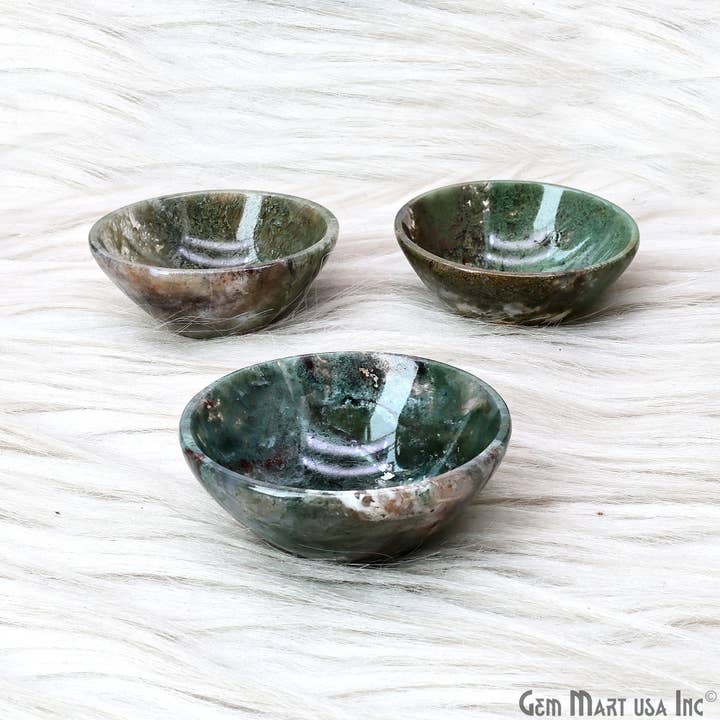 GemMartUSA – wholesale Decorative plate/dish/bowl – Natural Fluorite Mini Carved Gemstone Bowl Cup 2 inch7