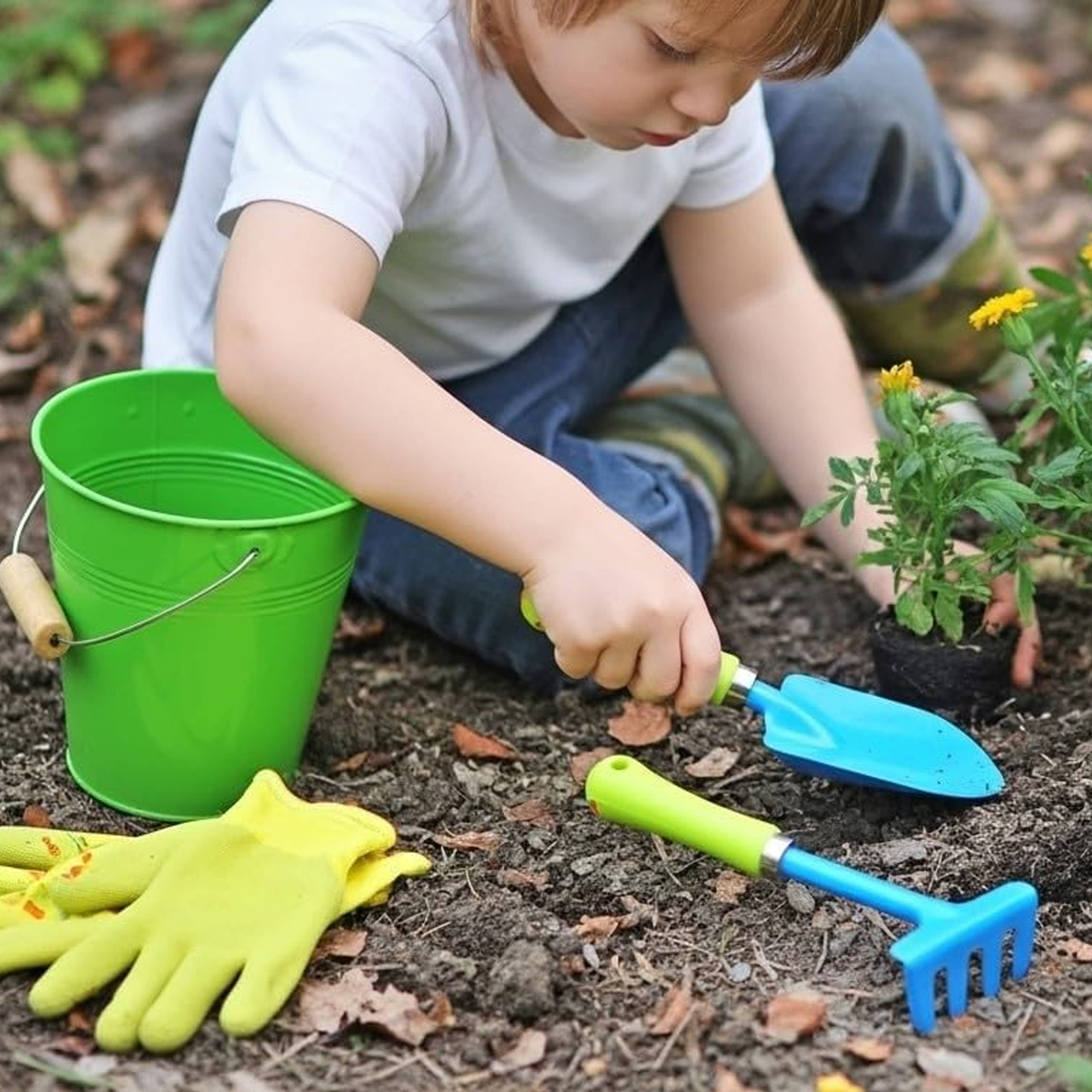 G & F Products - Vente Lot de jouets – enfant - Seau d'eau pour enfants avec outils de jardin12