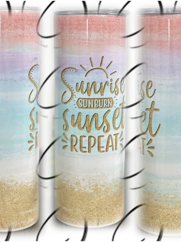 Sunrise, Sunburn 20oz Skinny Tumbler for wholesale by CMD Wholesale