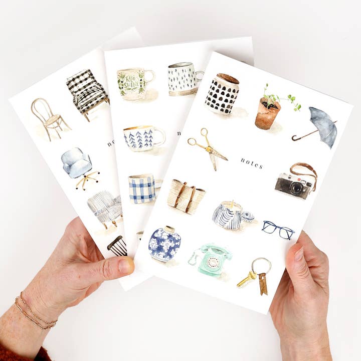 emily lex studio - Wholesale Notebook - Softtouch Cover Notebook with Original Watercolor Artwork