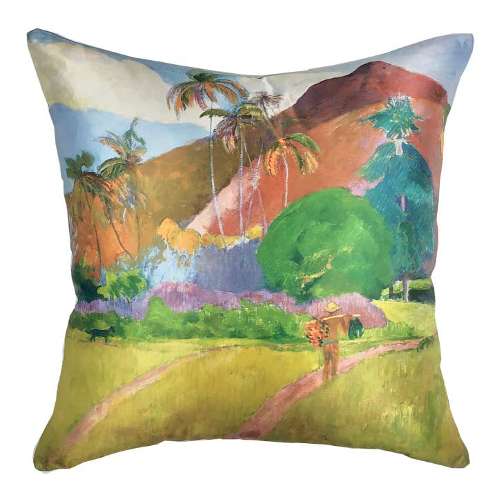 Gauguin Sunny Pillow JUN-007 | 22” X 22” for wholesale by Poetry Lane