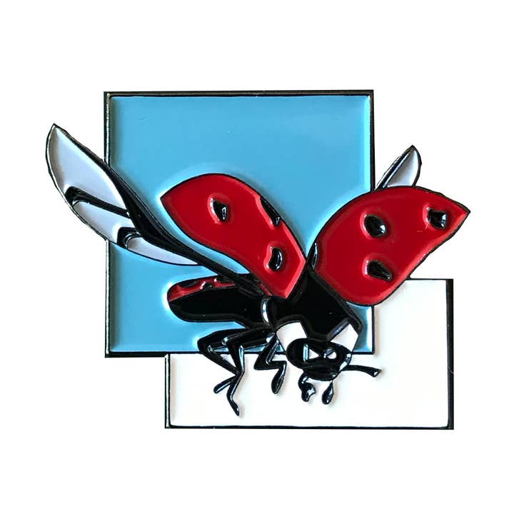 Épingle en émail Lady Bug pour la vente par Adele by Adele Jackson