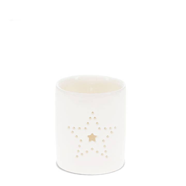 Rex B2B - UK – wholesale Candle holder – Glossy Ceramic Tealight Holder - Star