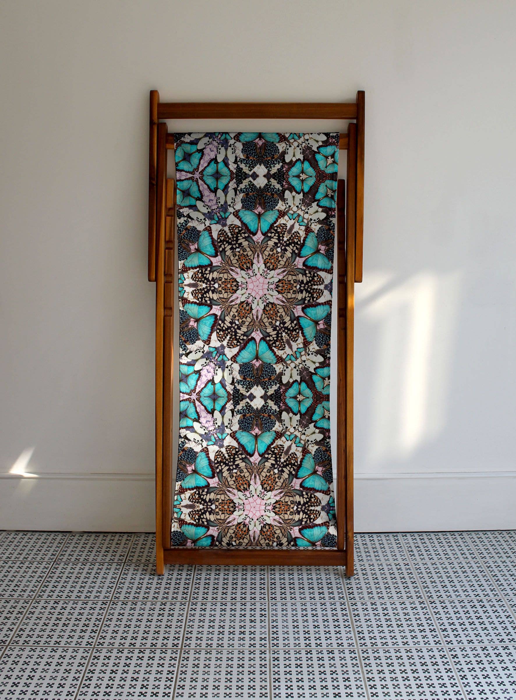 Lemon Made – Engroshandel Foldestol – Sommerfugle på min liggestol1