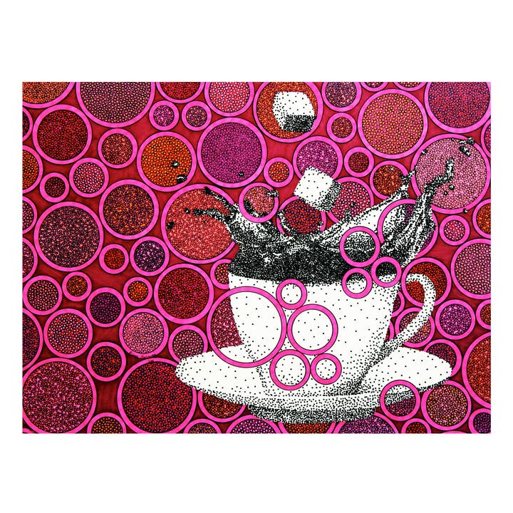 Kaffee und Donuts Kunstdruck für den Großhandel von artisticle