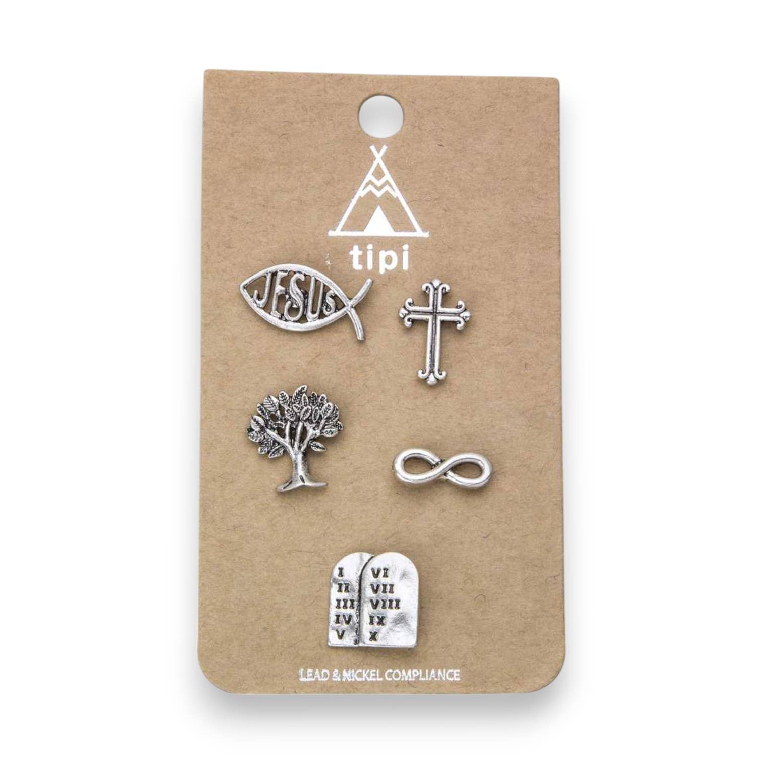 LA Jewelry Plaza - Wholesale Lapel Pin/Button - Mix Gospel Pin Badges Set1