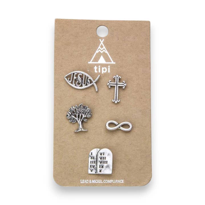 LA Jewelry Plaza - Wholesale Lapel Pin/Button - Mix Gospel Pin Badges Set1