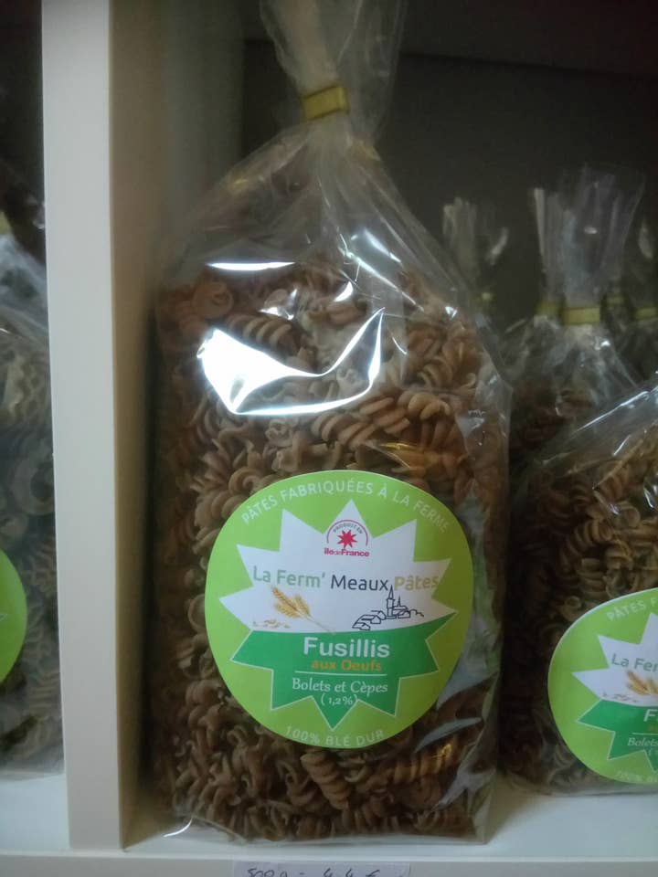 Fusillis Cèpes aux oeufs - 500g pour la vente par La Ferm'Meaux Pâtes