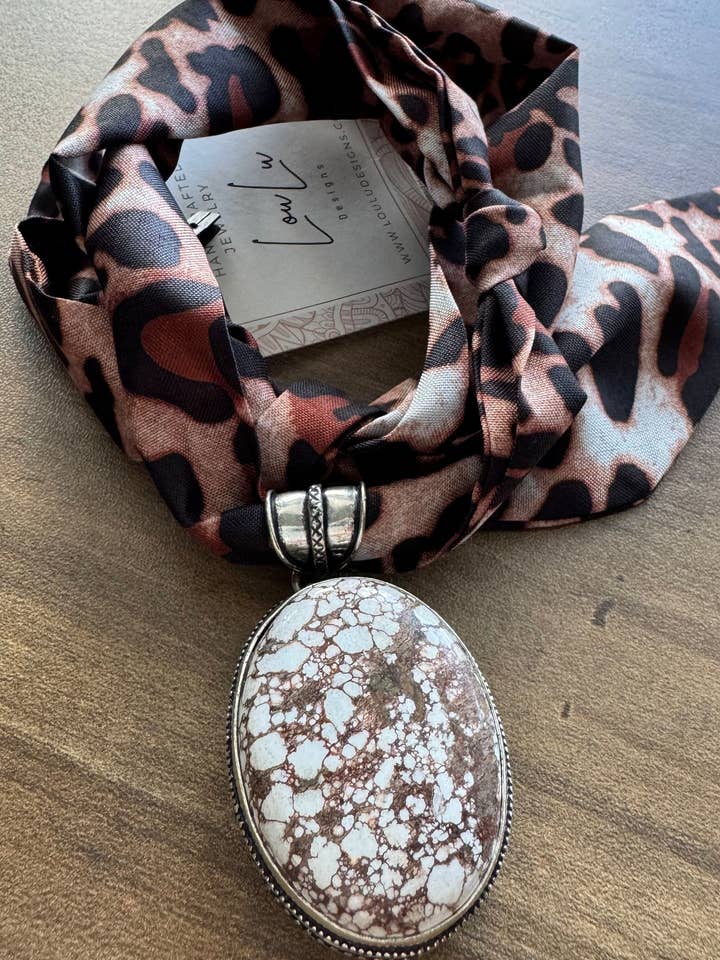 Wild Spirit Scarf Necklace for wholesale by Loulu Designs