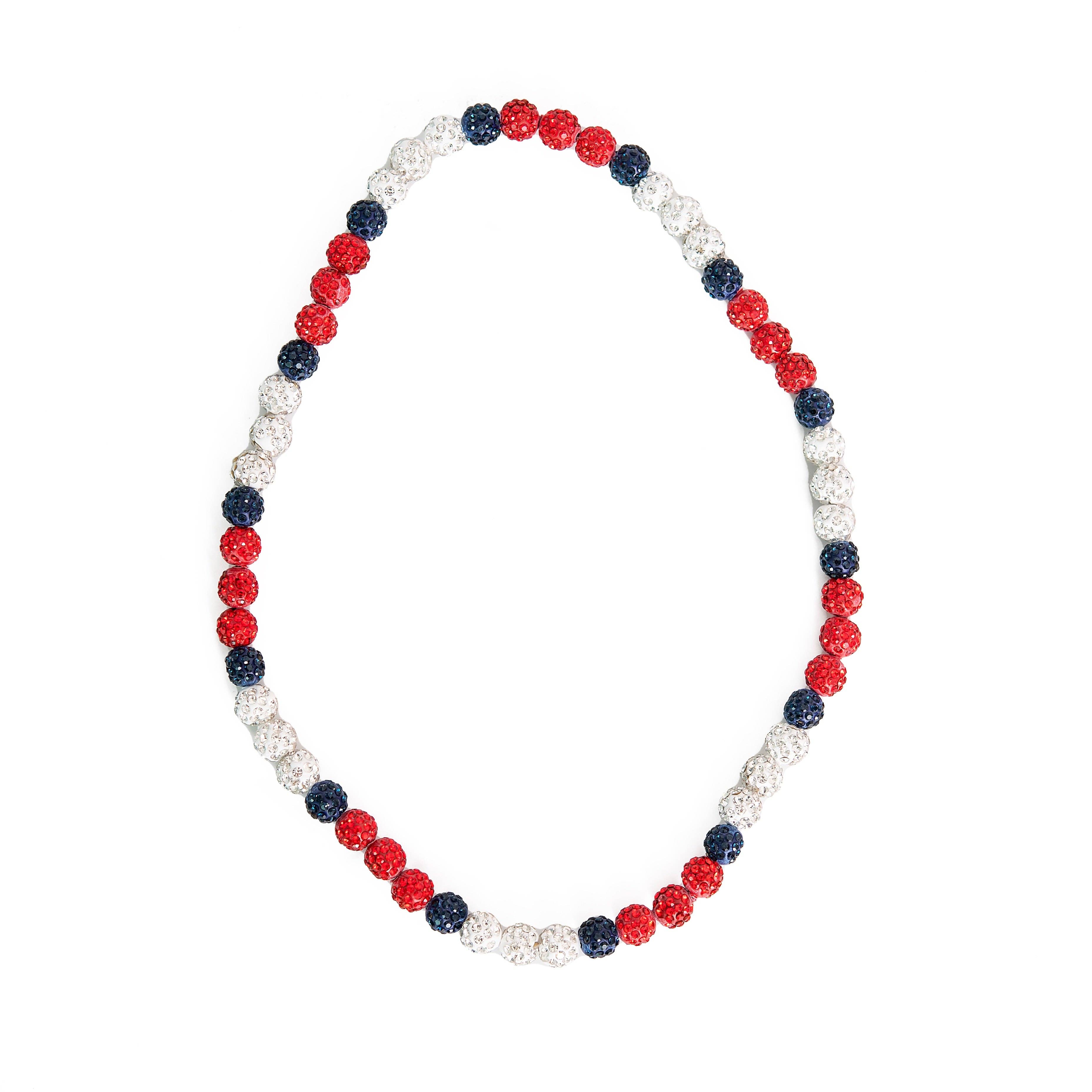 Golden Thread – wholesale Pärlband/Pärlhalsband – Bling Baseball Halsband4