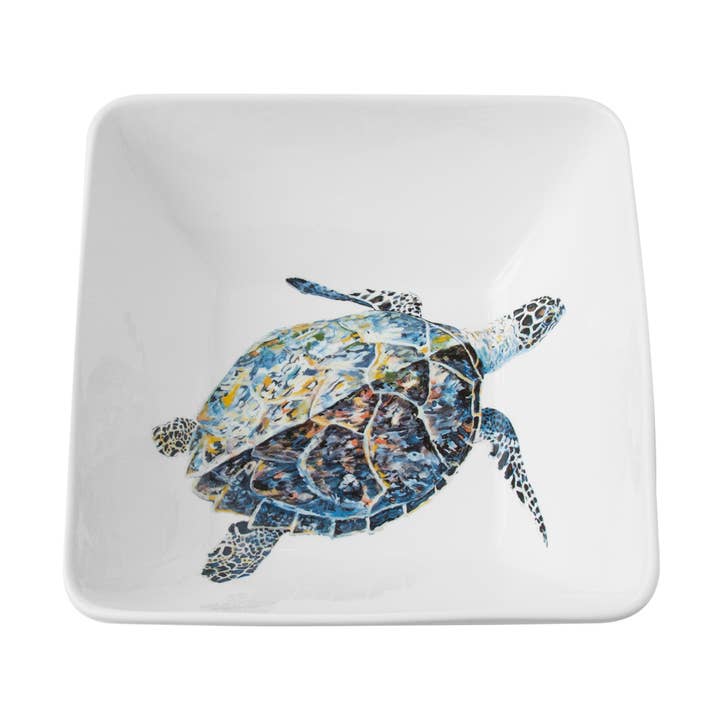 30,5 cm große Schüssel für Nachmittagsausfahrt, Schildkrö für den Großhandel von Kim Rody Creations LLC