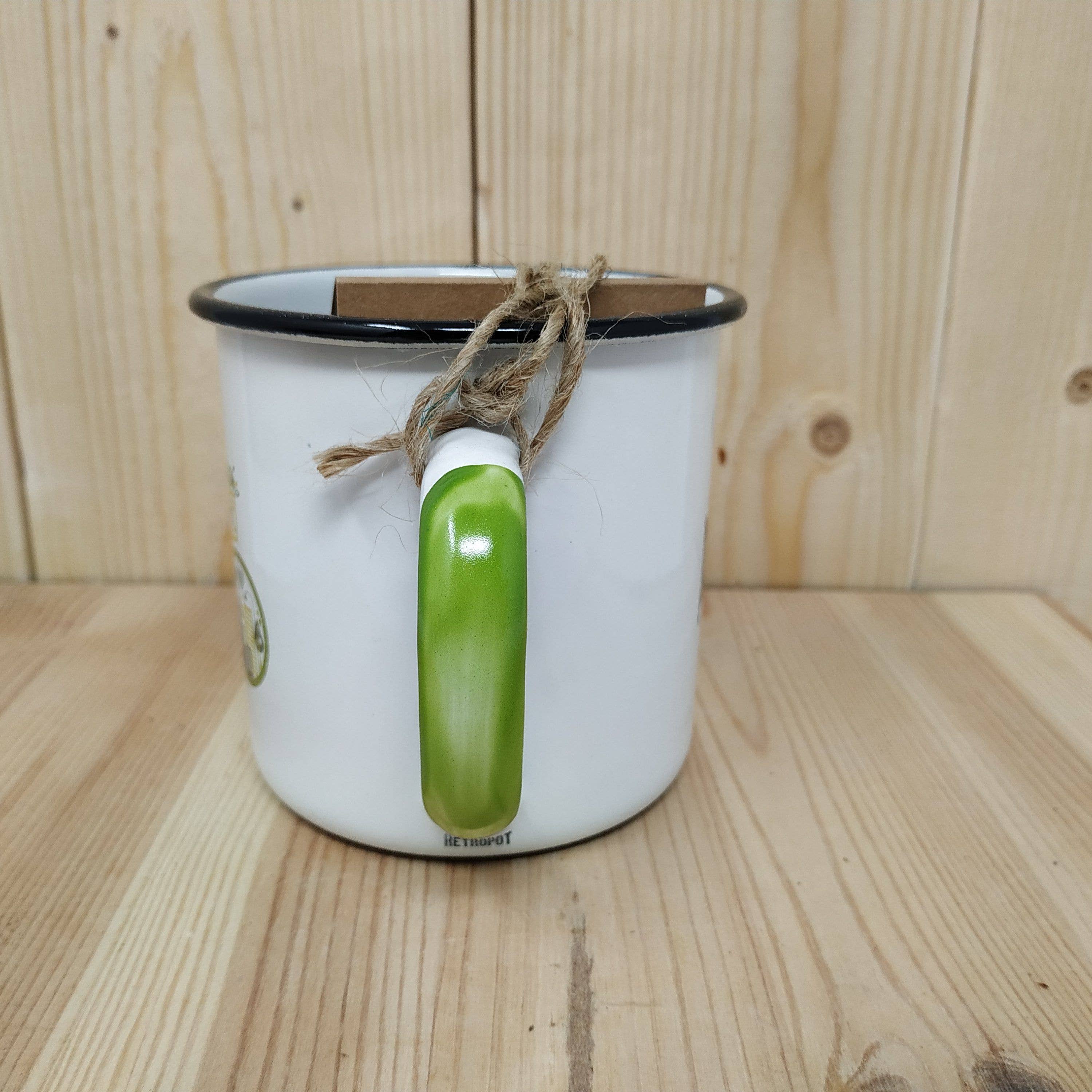 RETROPOT - Vente Tasse à café - Mug en acier émaillé RETROPOT design « Urban Green Life »2