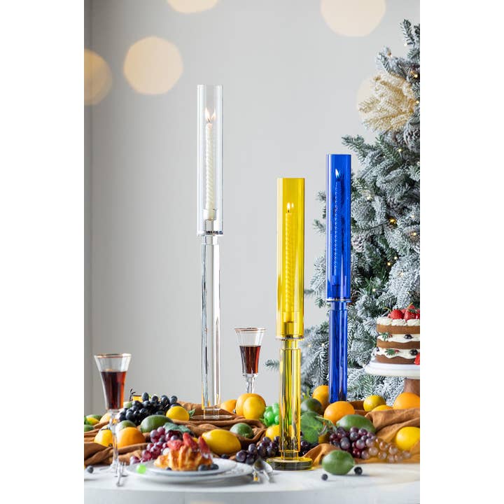 A&B Home Group Inc. - Wholesale Candle holder - D4x30" Candle Holder,Clear 6EA/CTN15