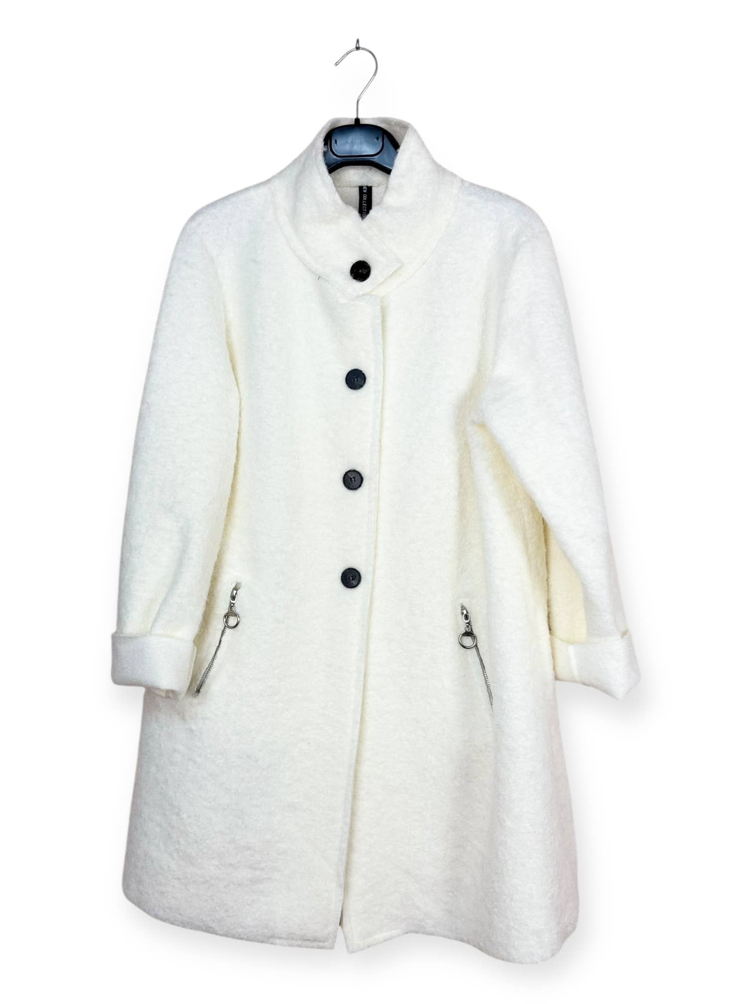 Lucky Nana – wholesale Rock - Dam – AH 25275 - Kappa med Knappar och Dolda Dragkedjefickor – Elegans12