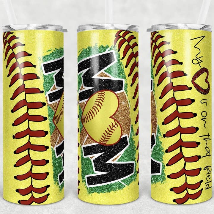 Softball Mãe 20 Oz Tumbler Perfeito para o Dia da Mãe por atacado de Perfectly Diverse Trendz, LLC