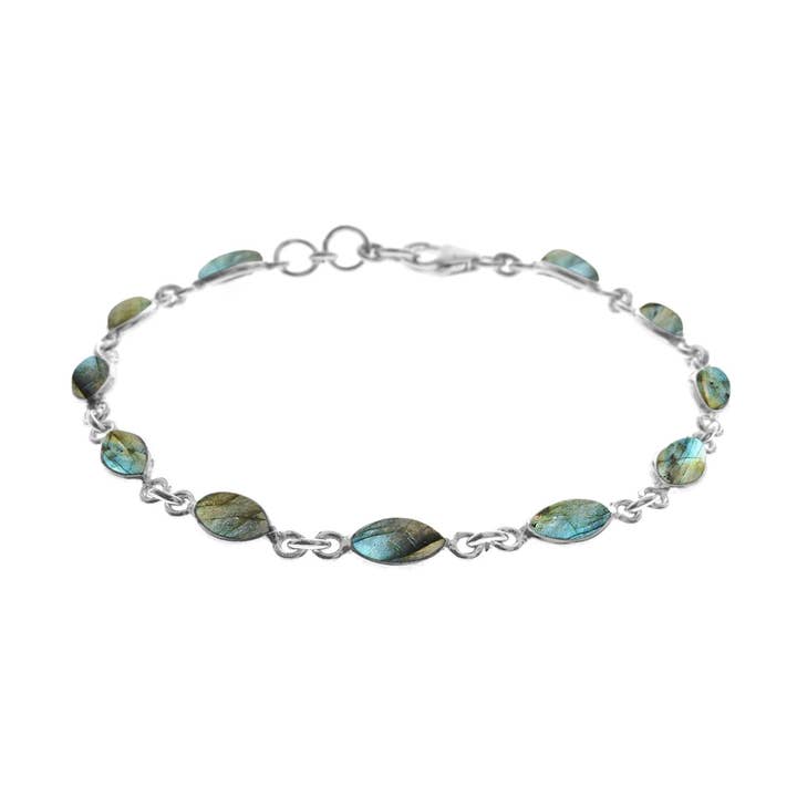 Bridget nätt markis labradoritarmband för wholesale av Kali Ma Designs - Sterling Silver Jewellery