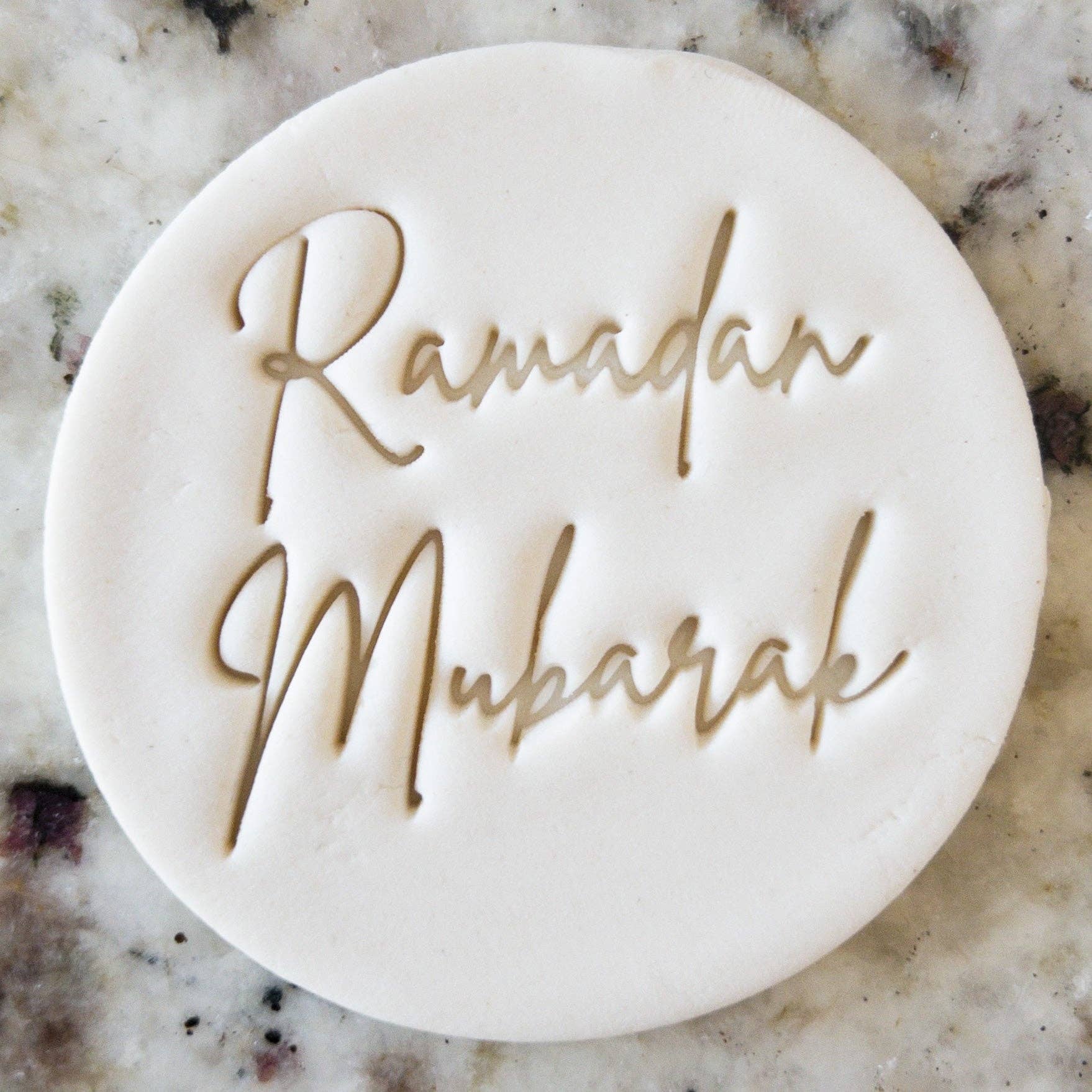 Cut Bake Stamp – Großhandel Ausstechformen – Prägestempel mit Ramadan-Mubarak-Schriftzug für Plätzchen0