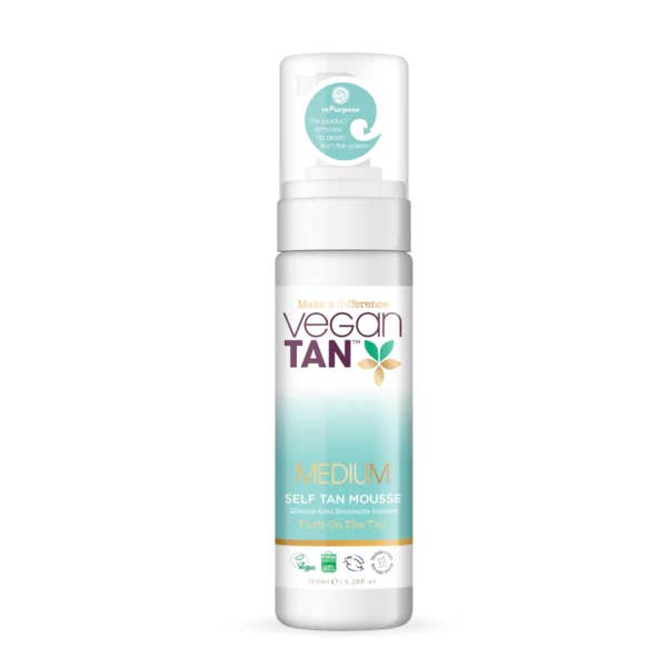 The Kind Brand Company - Wholesale Self-Tanner - Vegantan Self Tan Mousse 150Ml Medium