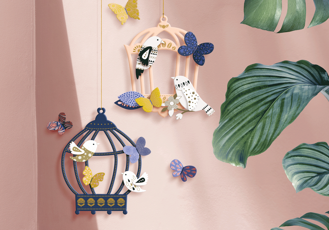 Mon Petit Art - Wholesale DIY Craft Kit - Kids - Decoration kit - Bird House1