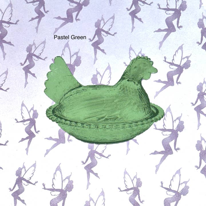 My Graphic Fairy Designs - Wholesale Sticker - Hen on Nest Sticker, Green Collection6