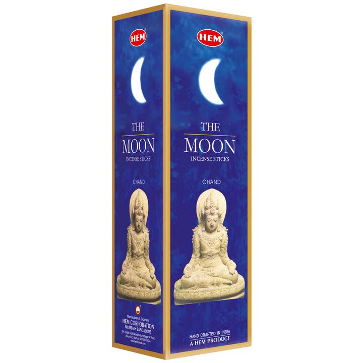 HEM La Lune Bâtons d'encens – Pack carré (25 paquets × 8 bâtons) pour la vente par Garland of Letters Bookstore