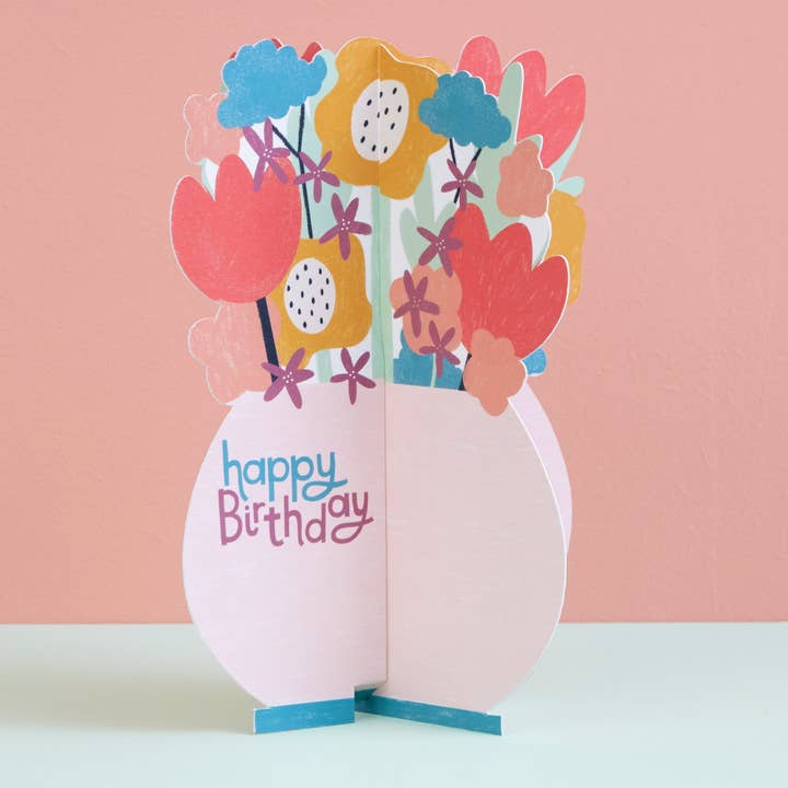 Raspberry Blossom - Wholesale Birthday Card - Flowers (TRS03)4