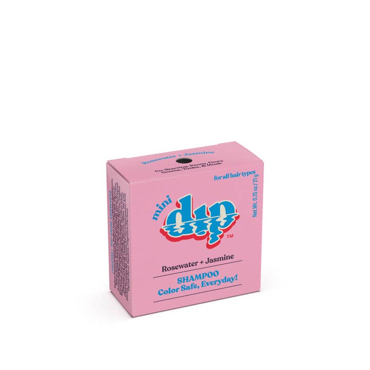 Dip - Wholesale Shampoo Puck/Solid Shampoo - Mini Dip Color Safe Shampoo Bar for Every Day - Rosewater &