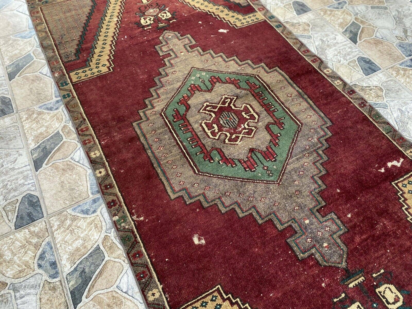 Oushak Rugs - Wholesale Area Rug - Vintage Turkish Handmade Wool Geometric Rug6