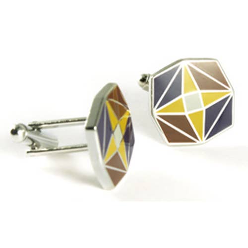 Kaleidoscope Cufflinks for wholesale by Kinzoku