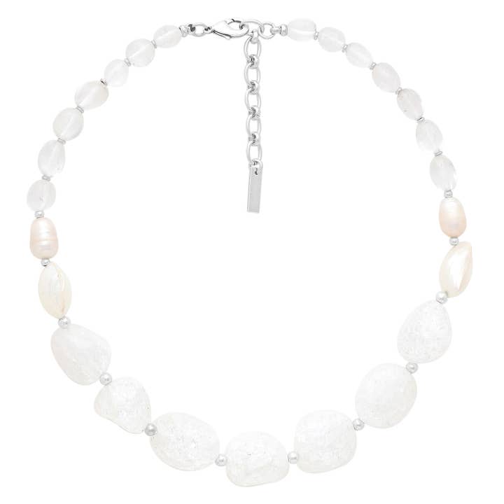 DE CYCLADEN korte ketting bergkristal voor wholesale door Nature Bijoux